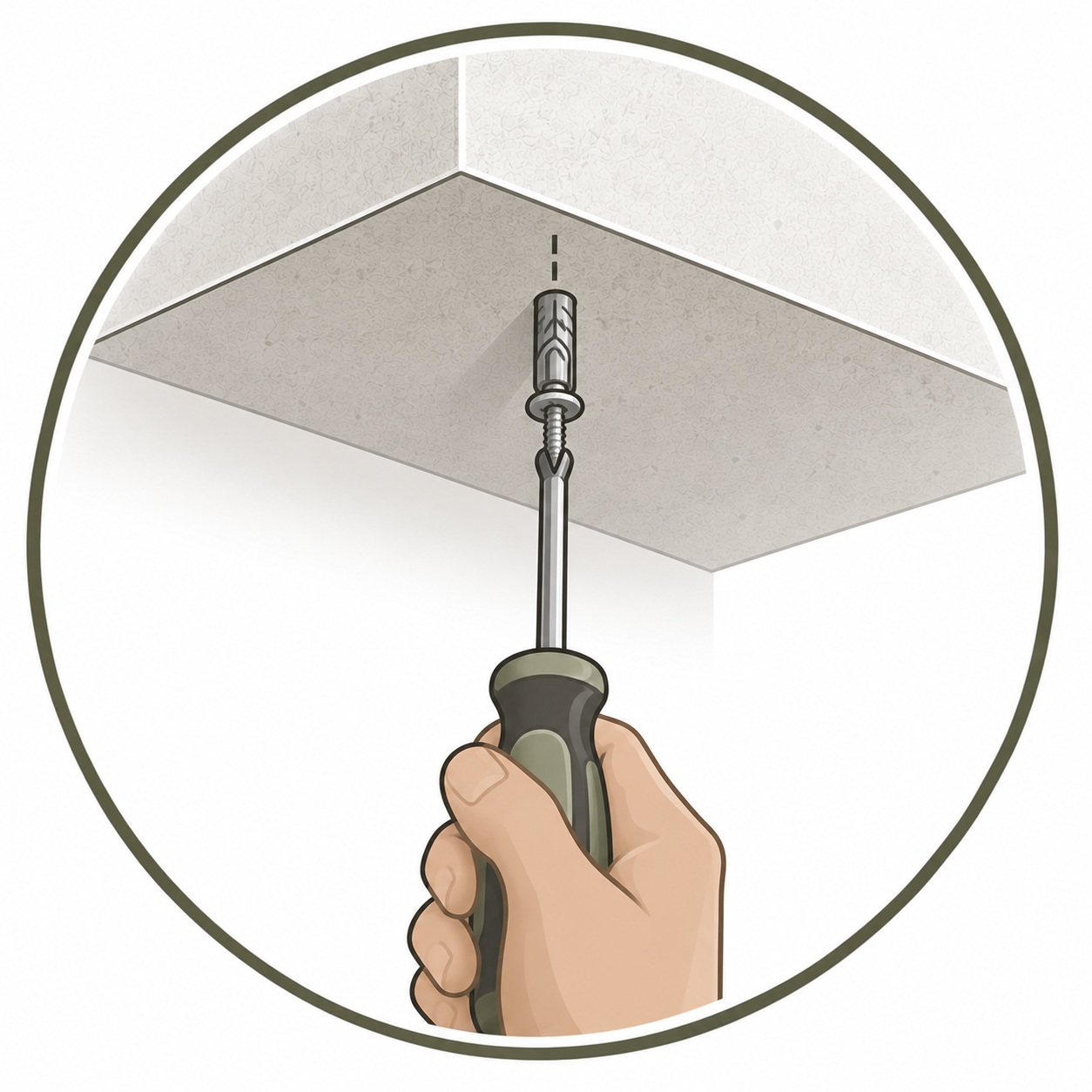 installazione a soffitto