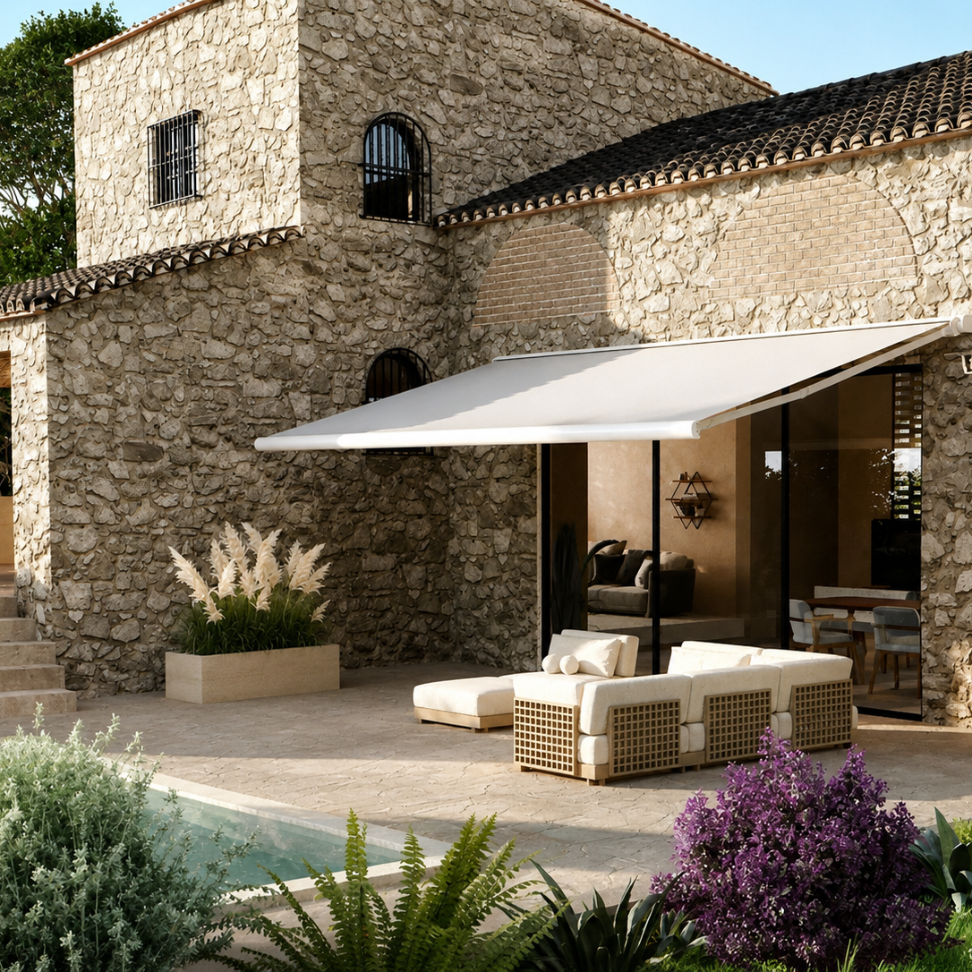 Tenda Multiforma a bracci con cassonetto di protezione